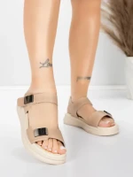 Sandale Dama cu Talpa Joasa 1028 Piersica | Advancer » MeiMei.Ro