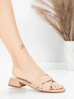 Sandale Dama cu Toc Gros 103 Piersica | Advancer » MeiMei.Ro