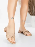 Sandale Dama cu Toc Gros 103 Piersica | Advancer » MeiMei.Ro