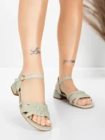 Sandale Dama cu Toc Gros 105 Verde | Advancer » MeiMei.Ro