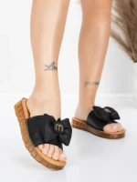 Papuci Dama cu Talpa Joasa 28118 Negru | Advancer » MeiMei.Ro