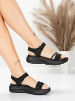 Sandale Dama cu Platforma 5GS68 Negru | Mei » MeiMei.Ro