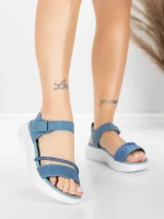 Sandale Dama cu Platforma 5GS68 Albastru | Mei » MeiMei.Ro