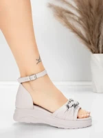 Sandale Dama cu Platforma 5H75 Roz | Mei » MeiMei.Ro