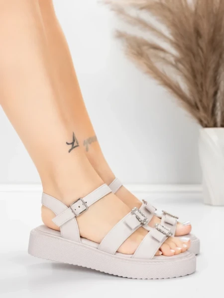 Sandale Dama cu Talpa Joasa 5H80 Roz | Mei » MeiMei.Ro