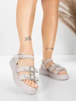 Sandale Dama cu Talpa Joasa 5H80 Roz | Mei » MeiMei.Ro