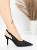 Pantofi Stiletto 5LE30 Negru | Mei » MeiMei.Ro