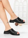 Papuci Dama cu Talpa Joasa 5SY37 BLACK | MEI