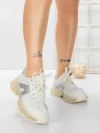 Pantofi Sport Dama din piele naturala 2382-3 SILVER | FRANCO GERARDO