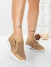Pantofi Casual Dama din piele naturala CS07 APRICOT | FRANCO GERARDO
