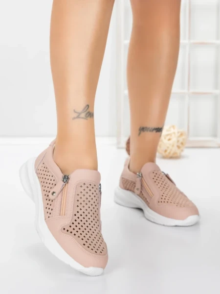 Pantofi Casual Dama din piele naturala CS07 PINK | FRANCO GERARDO