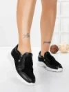 Pantofi Casual Dama din piele naturala CS07 BLACK | FRANCO GERARDO