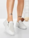 Pantofi Casual Dama din piele naturala CS07 WHITE | FRANCO GERARDO