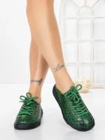 Pantofi Casual Dama din piele naturala 98088 GREEN | FORMAZIONE