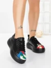 Pantofi Casual Dama din piele naturala 88135 BLACK | FRANCO GERARDO