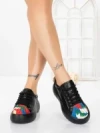 Pantofi Casual Dama din piele naturala 88135 BLACK | FRANCO GERARDO