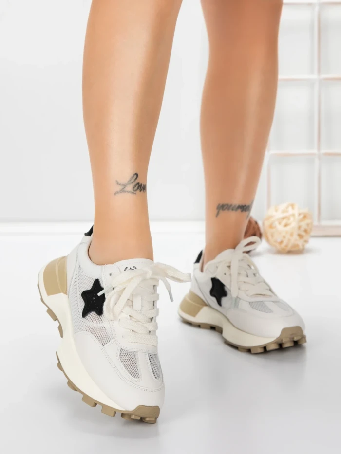 Pantofi Sport Dama din piele naturala 901 BLACK | FRANCO GERARDO