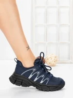Pantofi Sport Dama din piele naturala 2382-1 BLUE | FRANCO GERARDO