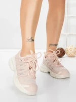 Pantofi Sport Dama din piele naturala 2382-1 PINK | FRANCO GERARDO