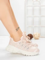 Pantofi Sport Dama din piele naturala 2382-1 PINK | FRANCO GERARDO