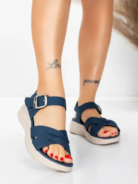 Sandale Dama cu Talpa Joasa 5GS37 BLUE | MEI