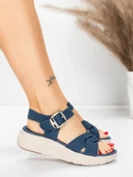 Sandale Dama cu Talpa Joasa 5GS37 BLUE | MEI
