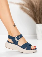 Sandale Dama cu Talpa Joasa 5GS37 BLUE | MEI