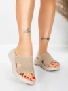 Papuci Dama cu Talpa Joasa 5GS39 BEIGE | MEI