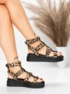 Sandale Dama cu Platforma 5GS57 LEOPARD | MEI