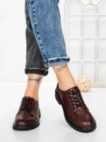 Pantofi Casual Dama din piele naturala 3218Q03 WINE | FORMAZIONE
