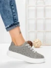 Pantofi Casual Dama din piele naturala KD87983 GREY | BERLINER