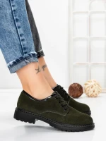Pantofi Casual Dama din piele naturala 3218H01 GREEN | FORMAZIONE