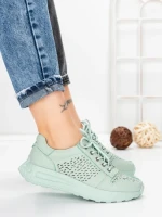Pantofi Casual Dama din piele naturala K250-1 GREEN | GALLOP