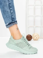 Pantofi Casual Dama din piele naturala K250-1 GREEN | GALLOP