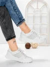 Pantofi Casual Dama din piele naturala K250-1 WHITE | GALLOP