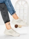 Pantofi Casual Dama din piele naturala K250-1 CREAM | GALLOP