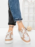 Pantofi Casual Dama din piele naturala KD87982 PINK | GALLOP