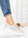Pantofi Casual Dama din piele naturala KD87982 CREAM | GALLOP