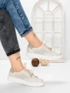 Pantofi Casual Dama din piele naturala KD87981 CREAM | BERLINER