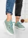Pantofi Casual Dama din piele naturala KD87981 GREEN | BERLINER