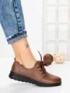 Pantofi Casual Dama din piele naturala 231151 BROWN | GALLOP