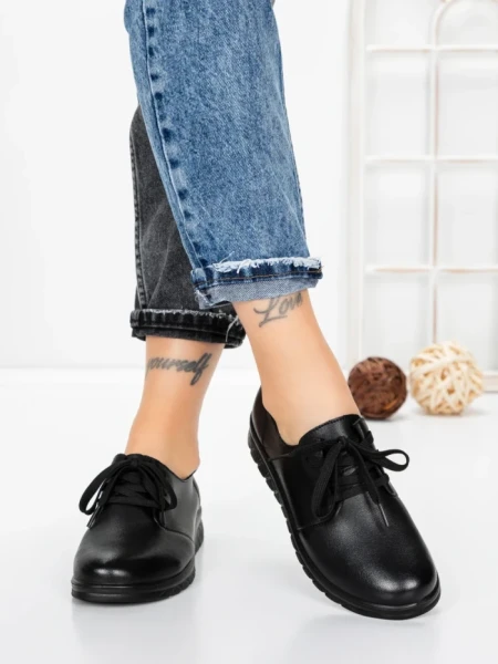 Pantofi Casual Dama din piele naturala 231151 BLACK | GALLOP