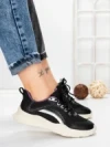 Pantofi Sport Dama din piele naturala 66916-5 BLACK | STEPHANO
