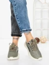 Pantofi Sport Dama din piele naturala 66916-5 KHAKI | STEPHANO