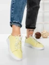 Pantofi Casual Dama din piele naturala K243-1 YELLOW | GALLOP