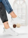 Pantofi Casual Dama din piele naturala K243-1 WHITE | GALLOP