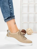 Pantofi Casual Dama din piele naturala K243-1 APRICOT | GALLOP