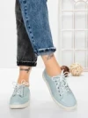 Pantofi Casual Dama din piele naturala K251-1 LIGHT BLUE | GALLOP