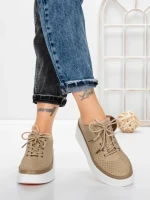 Pantofi Casual Dama din piele naturala K244-1 APRICOT | GALLOP