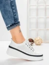 Pantofi Casual Dama din piele naturala K244-1 WHITE | GALLOP
